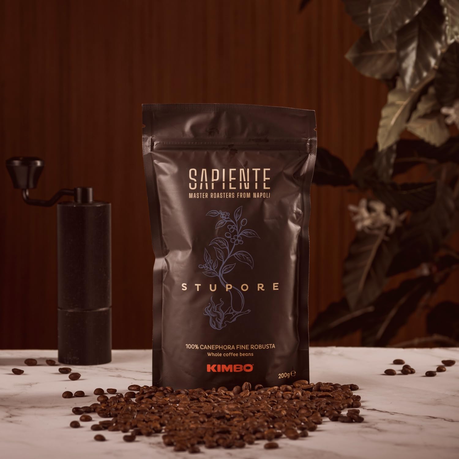 Kimbo 600 g Caffè in Grani, Sapiente, Specialty Artigianale Kit 3 x 200g | 3 Confezioni da 200 g di Caffè in Grani, Tostatura Napoletana Specialty