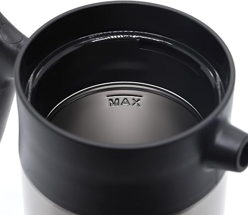 Miniatura 4 de Cafetera de prensa francesa, prensa de café aislada de 32 onzas con mango de grano de madera, gran capacidad, té, espresso y cerveza fría, acero