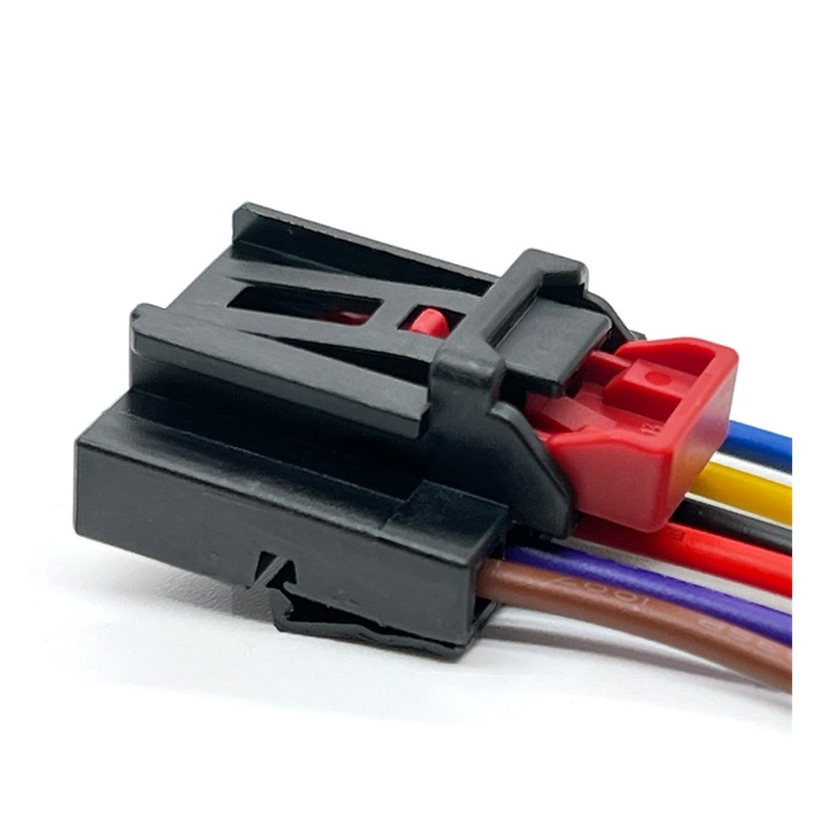 EVURU 6 Pin Auto Lampada Posteriore Spina Cablaggio Regolatore di Altezza del Sedile Connettore Femmina con Cavo Compatibile con VW Golf 1S0972706