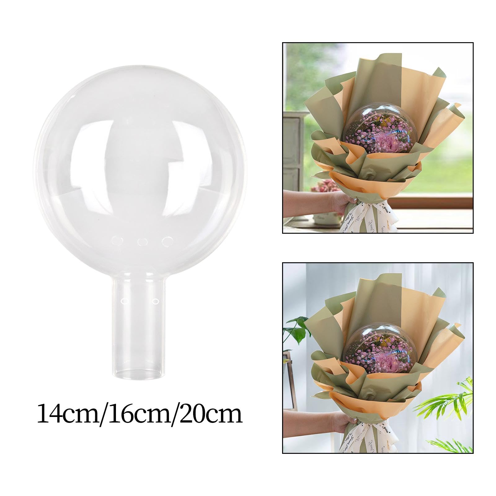 MERISHOPP® Bouquet Bobo Ball Decoration Flower Bouquet Stuffing Ball for Gift Packaging 14cm|Home & Garden | Home Decor| Floral Decor|1 Bouquet Bobo Ball 4