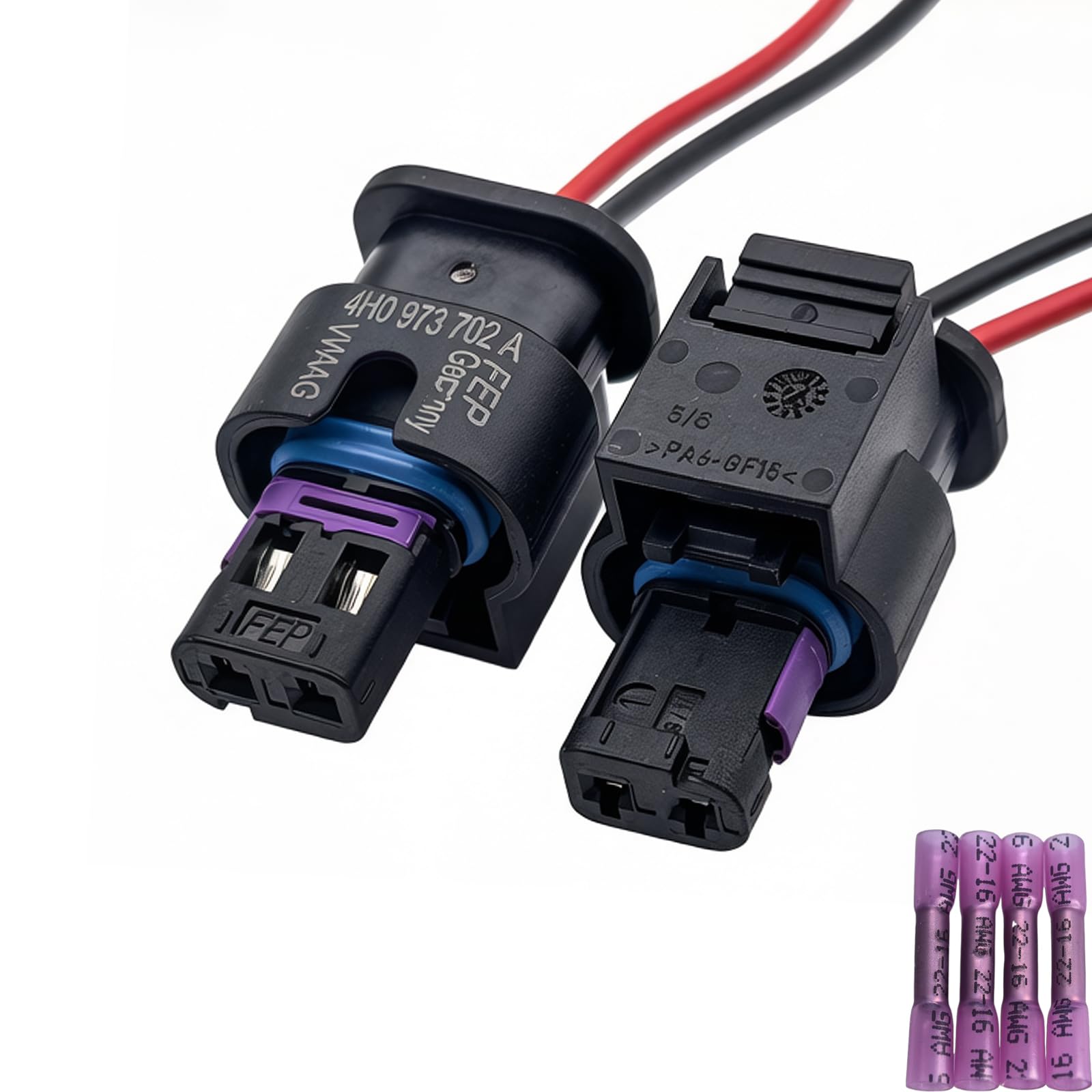 Amazon.com: 4H0 973 702 A 2 Way 1.2mm Sealed Connector Wiring