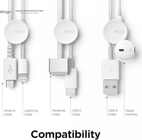 Miniatura 3 de elago Botones de gestión de cables organizadores de escritorio, accesorios de escritorio, clips para cables, organizador de cables, oficina, oficina