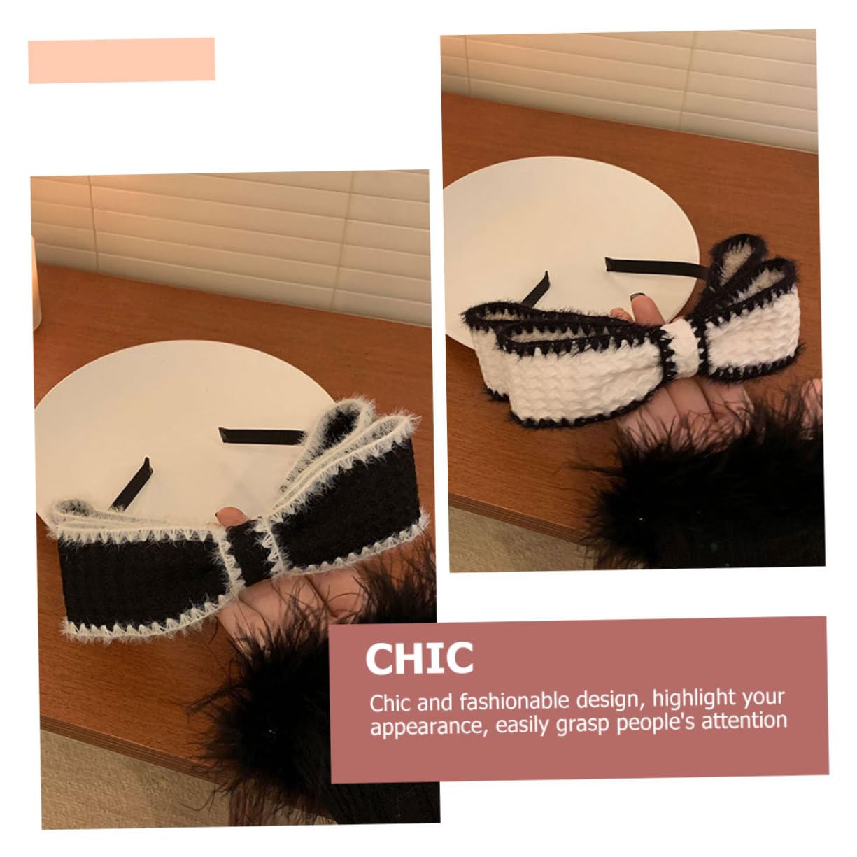 Healeved 6piezas Diadema De Lazo Para Mujer Accesorio De Pelo Elegante y Práctico Para Eventos y Uso Diario Pack