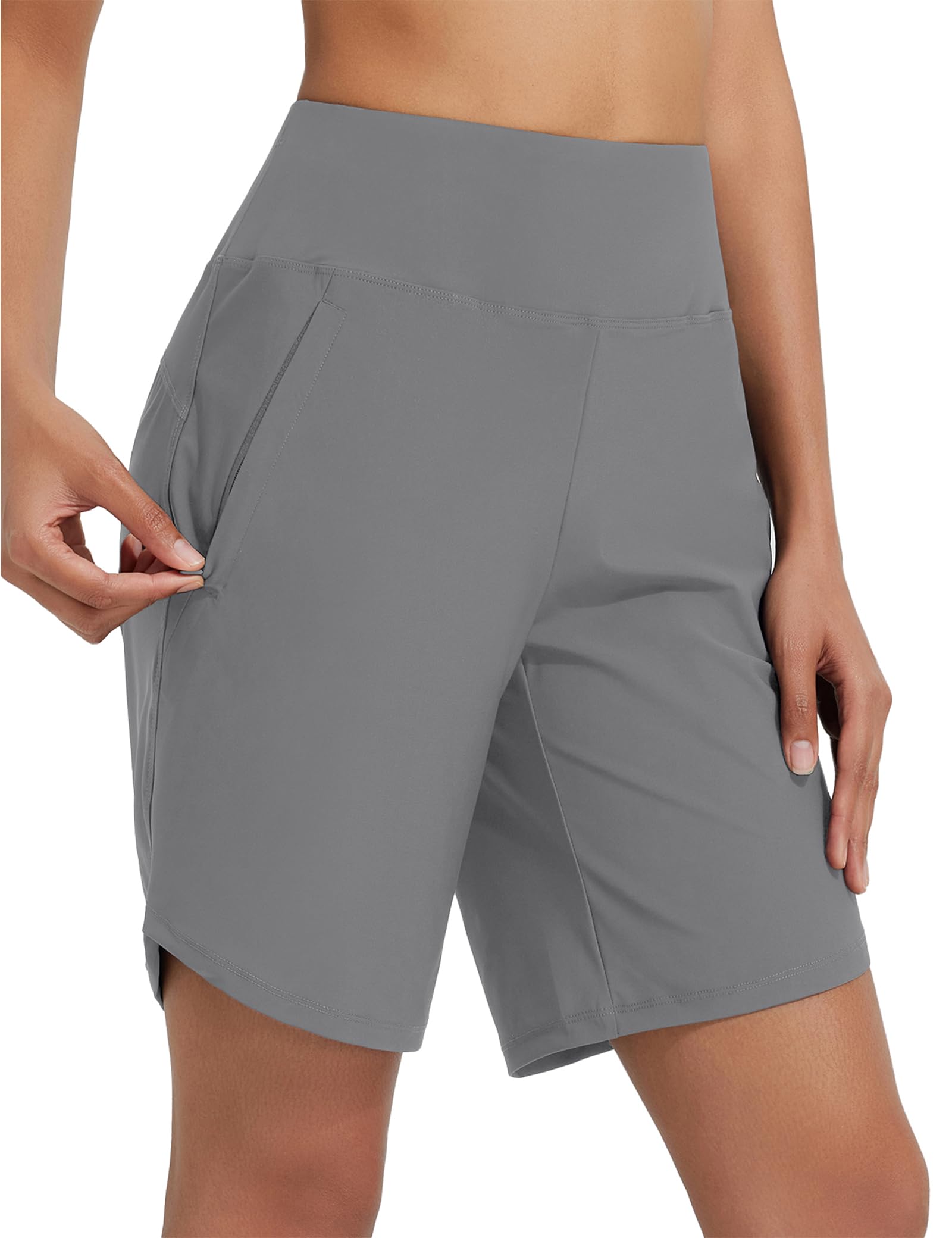 BALEAF Zwemshort voor dames met voering, 13 cm, zwembroek hoge taille, buikverstevigend, zwembroek, boardshorts, strand., Turkoois, M BALEAF Zwemshort voor dames met voering, 13 cm, zwembroek hoge taille, buikverstevigend, zwembroek, boardshorts, strand., Turkoois, M