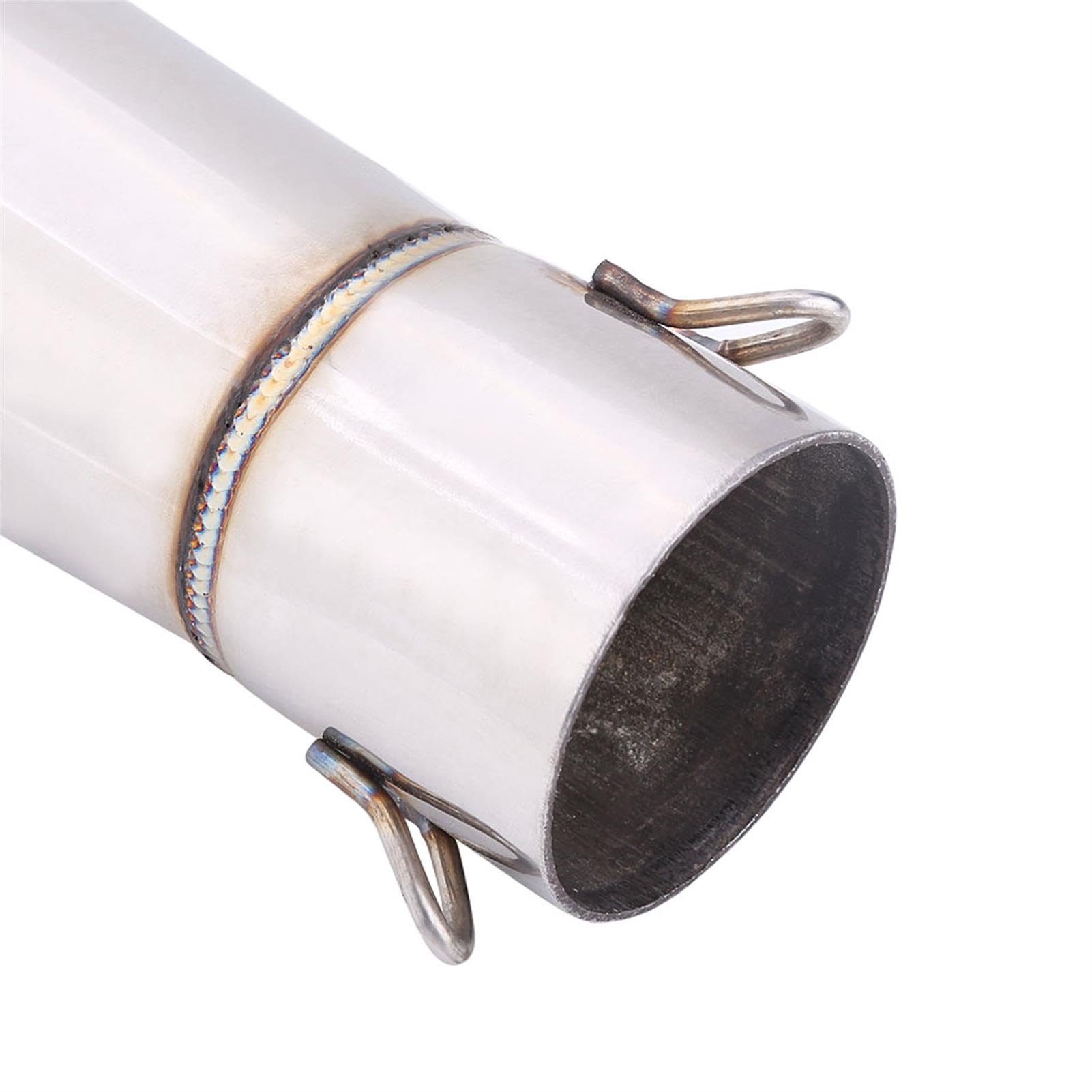 Tubo de escape universal acero inoxidable 51 mm (2 pulgadas) fit for la mayoría motocicletas, scooters y motos — silenciador integrado, fácil instalación sin modificaciones