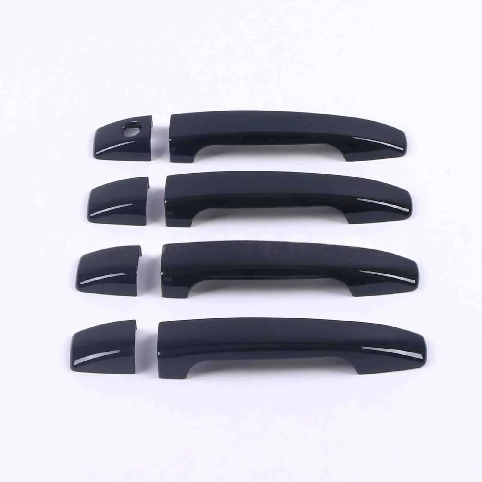 Qdzvalumv Black Car Door Handles Cover Shell Compatible With Subaru For Forester 2008-2021 Car Door Handle Door Bowl Decoration Trim Protector Set(Black)