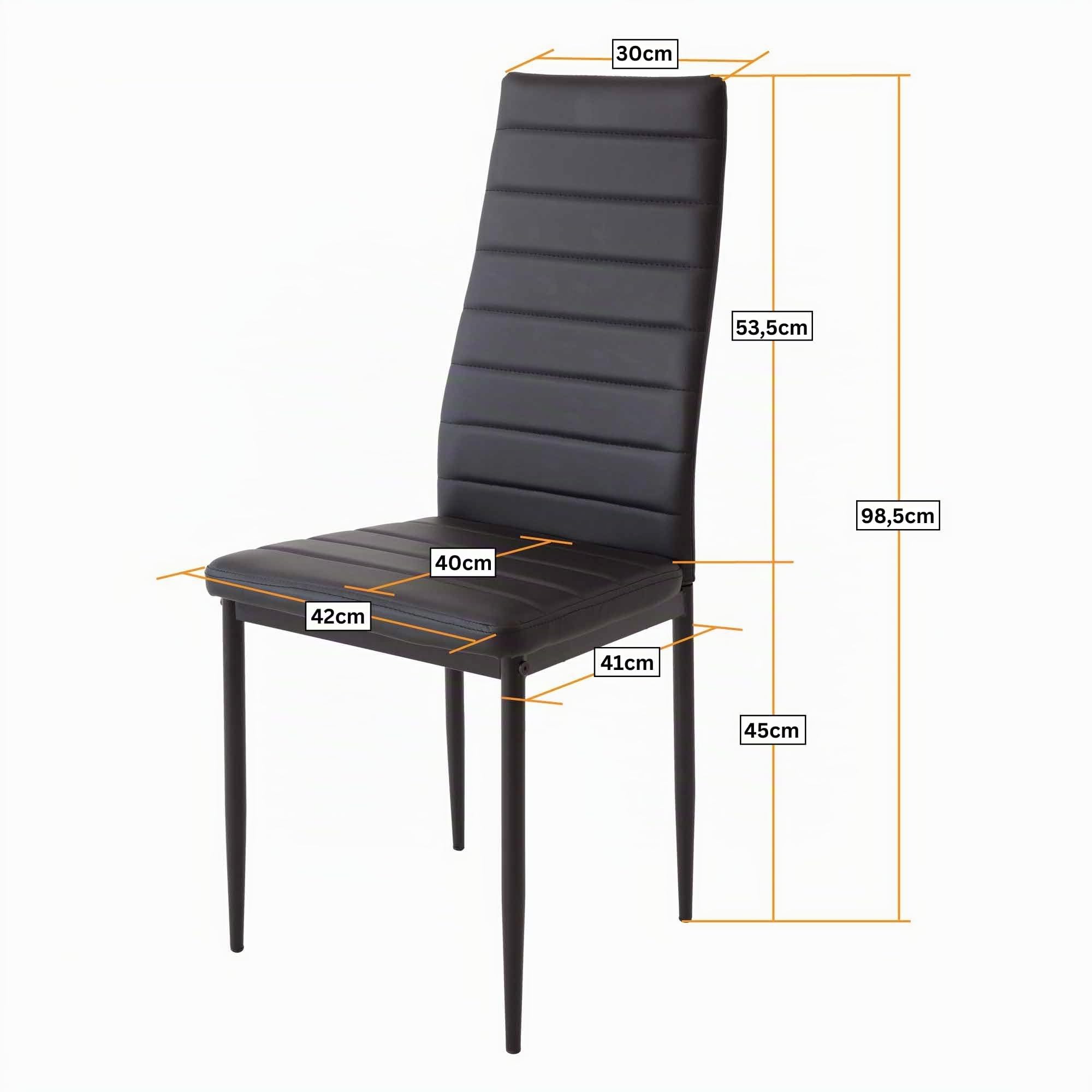 Albatros 2701 Milano Set de 6 sillas de Comedor, marrón