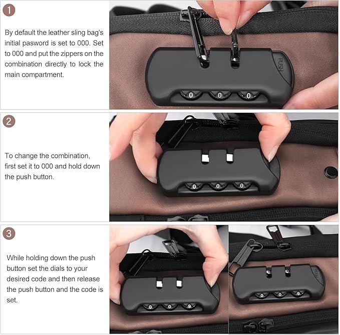 Image of IMNISHNAY Stylish Sling Bag for Men with USB Charging Port | Waterproof Crossbody Shoulder Bag for Travel, Office & Daily Use