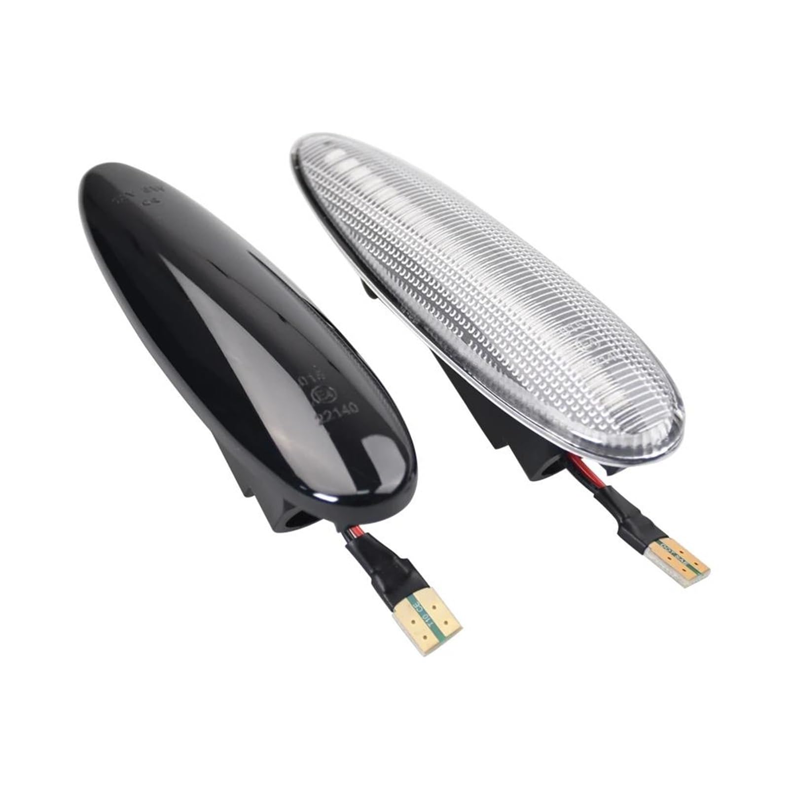 Generico 2x Indicatori Di Direzione Laterali Dinamici A LED Per Fiat Per Palio Per Albea Per Croma II Per Bravo Per Marea Specchietto Laterale Indicatore Di Direzione(Crystal)