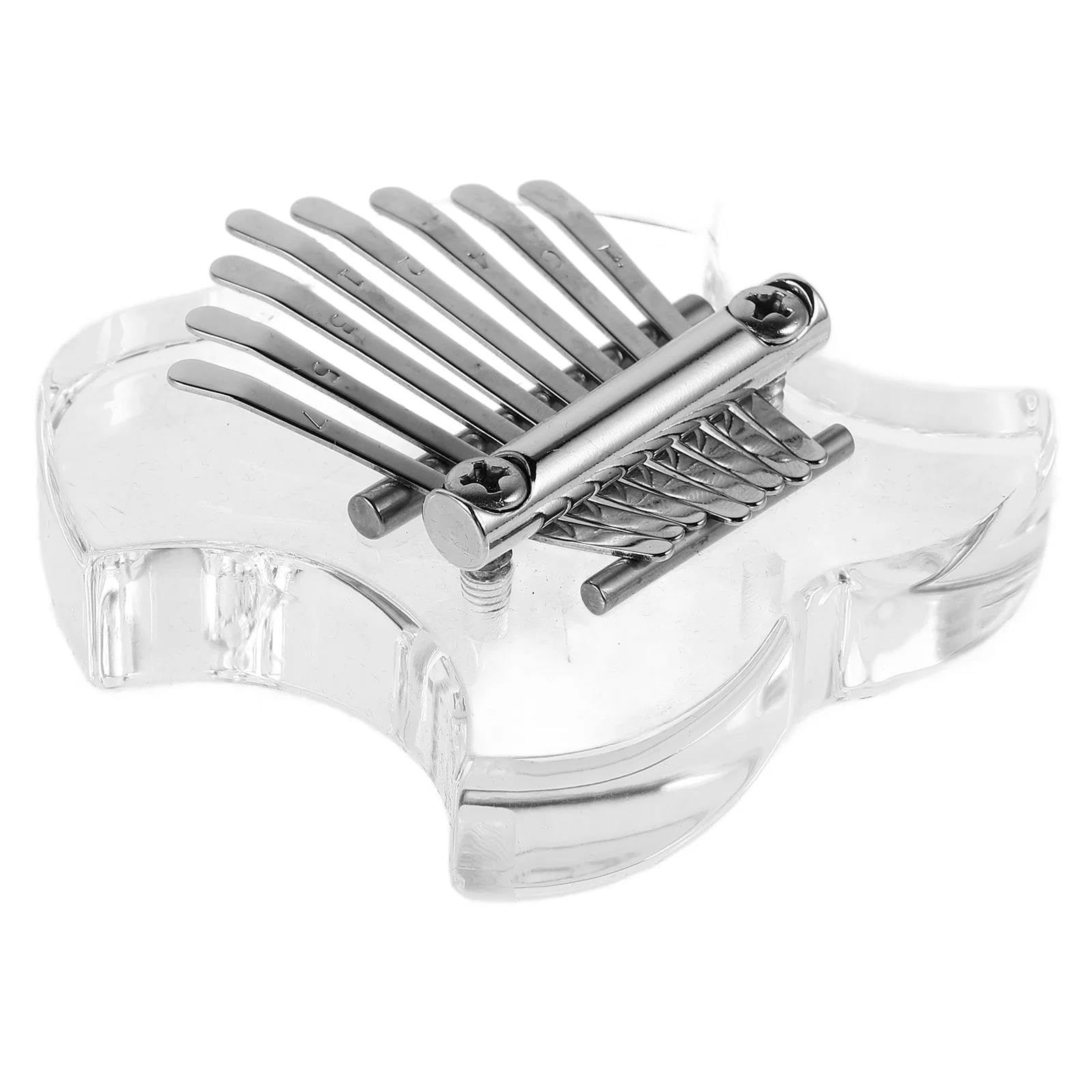 Pianino Kciukowe Kalimba 8-klawiszowy Akrylowy Kciukowy Fortepianowy Kieszonkowy Elektroniczny Kalimba Mini Przezroczysty Palec