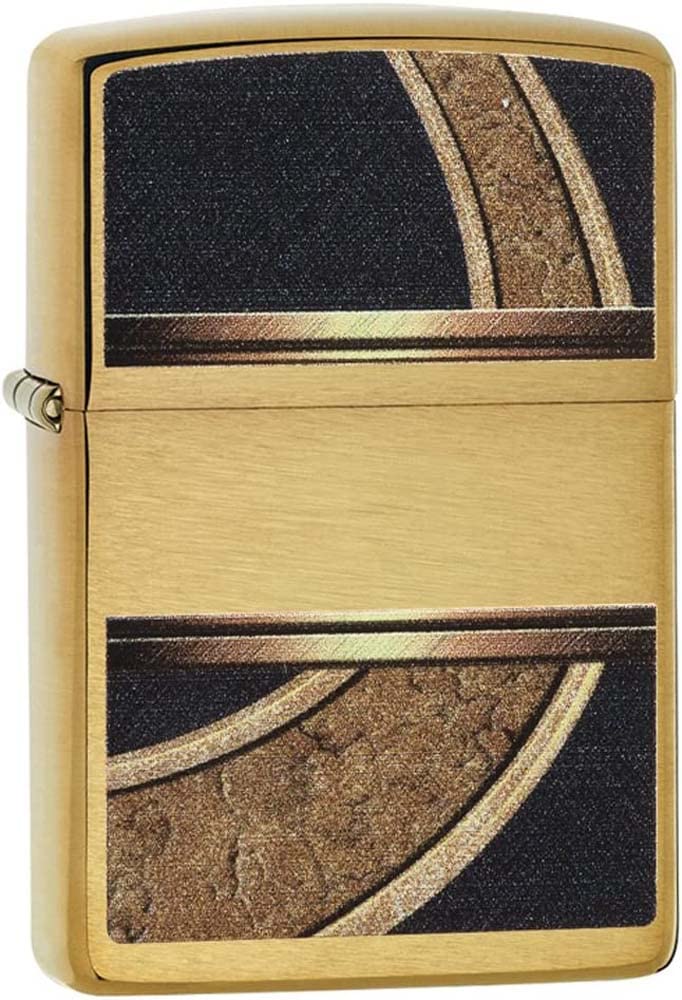 Amazon.com: Zippo Lighter: Gold and Black - Brushed Brass
