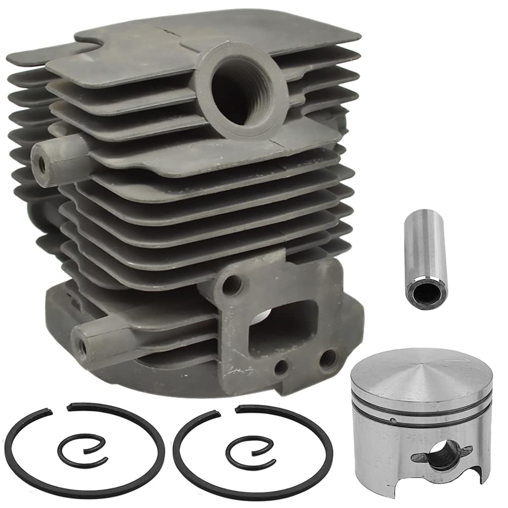 Realman 505 04 07-01 505040701 Kit de reconstrucción de anillo de pistón de cilindro de 34 mm para Husqvarna 226 226R 226RJ Zenoah BC2610 G26L, Recambios Desbrozadora