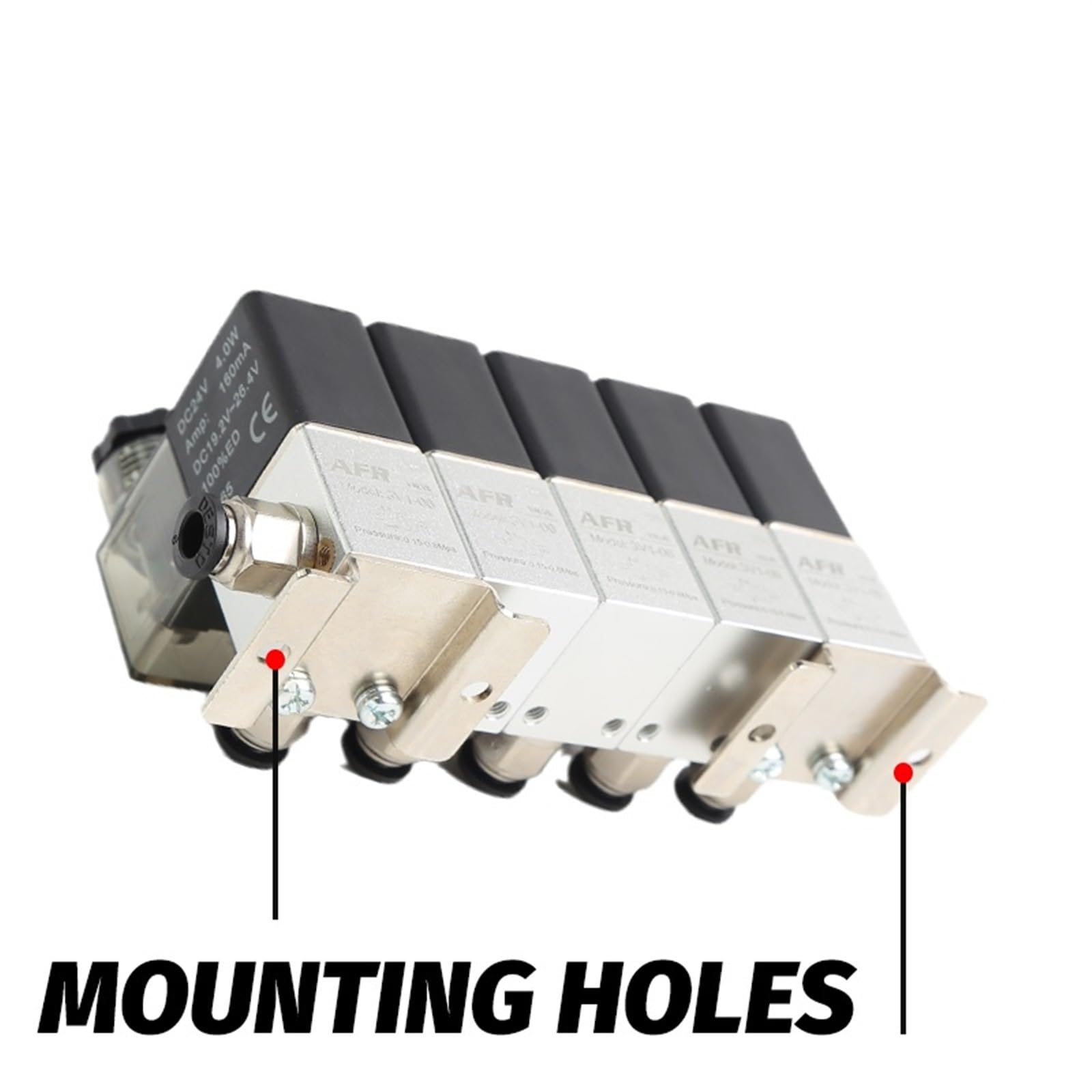 Válvula solenoide neumática 3V1-06 2/3 Normalmente Cerrada con Control Universal de presión Positiva y Negativa y Ventosa.(Ac110v 4 in 4 out,2 Combinations)