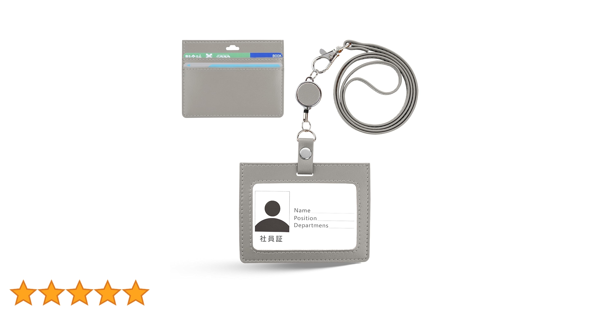 Amazon | Dockii IDカードホルダー 横型 IDカードケース 社員証ケース Amazon | Dockii IDカードホルダー 横型 IDカードケース 社員証ケース