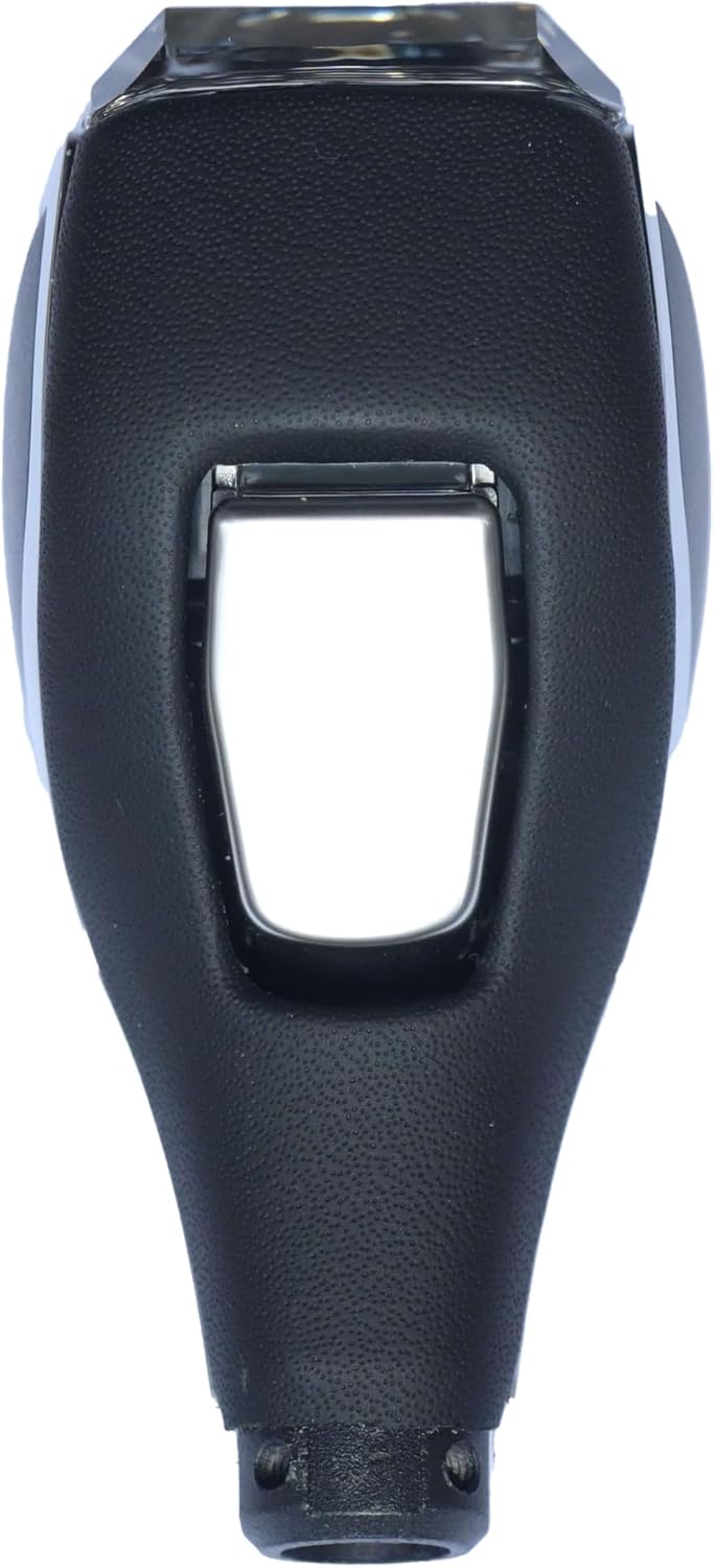 Crystal Car Gear Shift Knob Cover Leather Aluminum Alloy Gear Shift Head Cover (Without Lights)