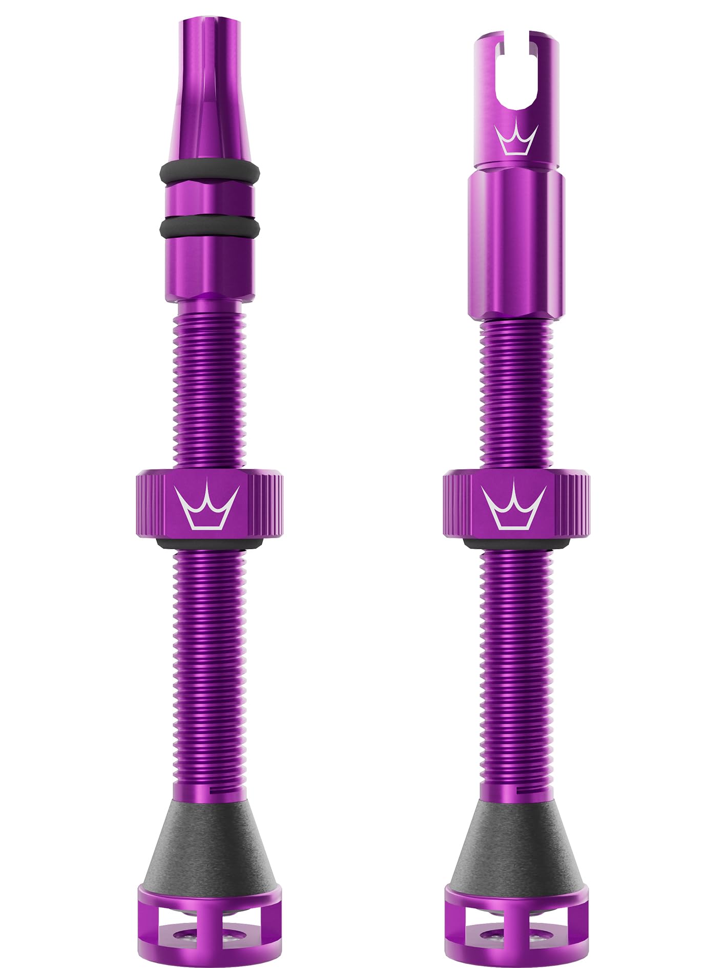 Peaty's Violet Holeshot Fast Flow Tubeless Valves - 60Mm - / 60Mm Valve