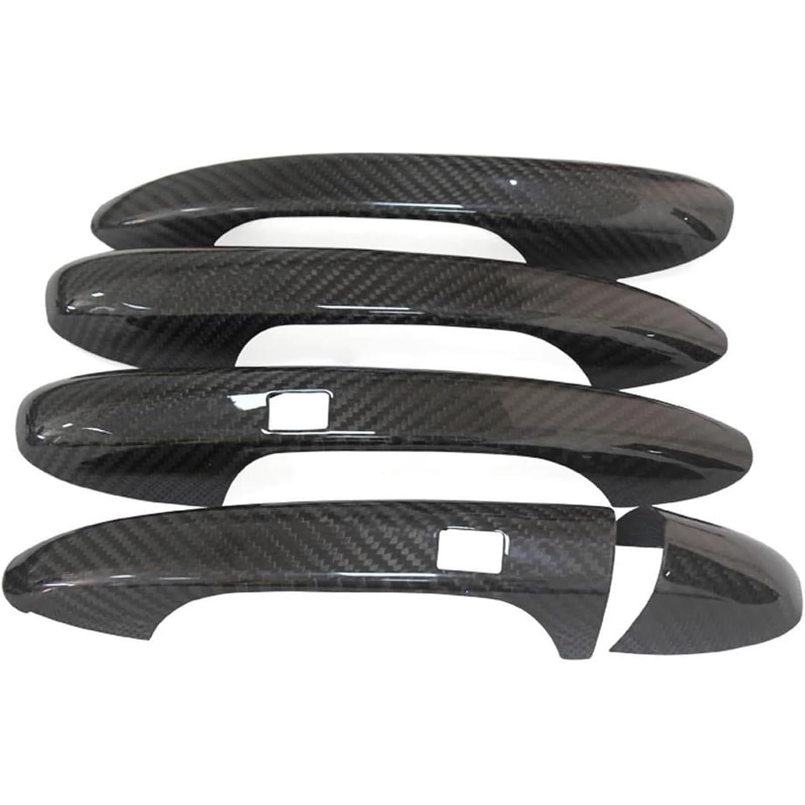 Glymzoi Car Exterior Door Handles Car Exterior Door Handle for Benz S-Class W222 2014-2020 Accessories Real Carbon Fiber