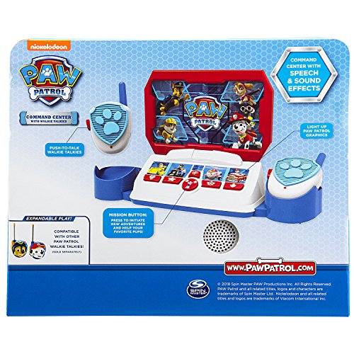 Ekids PW-216 Paw Patrol Toy Walkie Talkie Command Center With Kid Friendly Two Way Radios, Built-In Speech & Sound Effects, Designed For Fans Of Paw Patrol Toys For Boys And Girls thumb #7