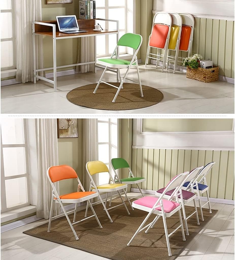 Portable Folding Dining Office Conference Training Chair Red 44 * 46 * 76cm(Reda)