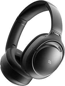Mu6 Space2 Active Noise Cancelling Headphones, Touch Control, Hi-Fi Sound, Enhanced Bass, Wireless Bluetooth Headphones for Work Travel TV Call