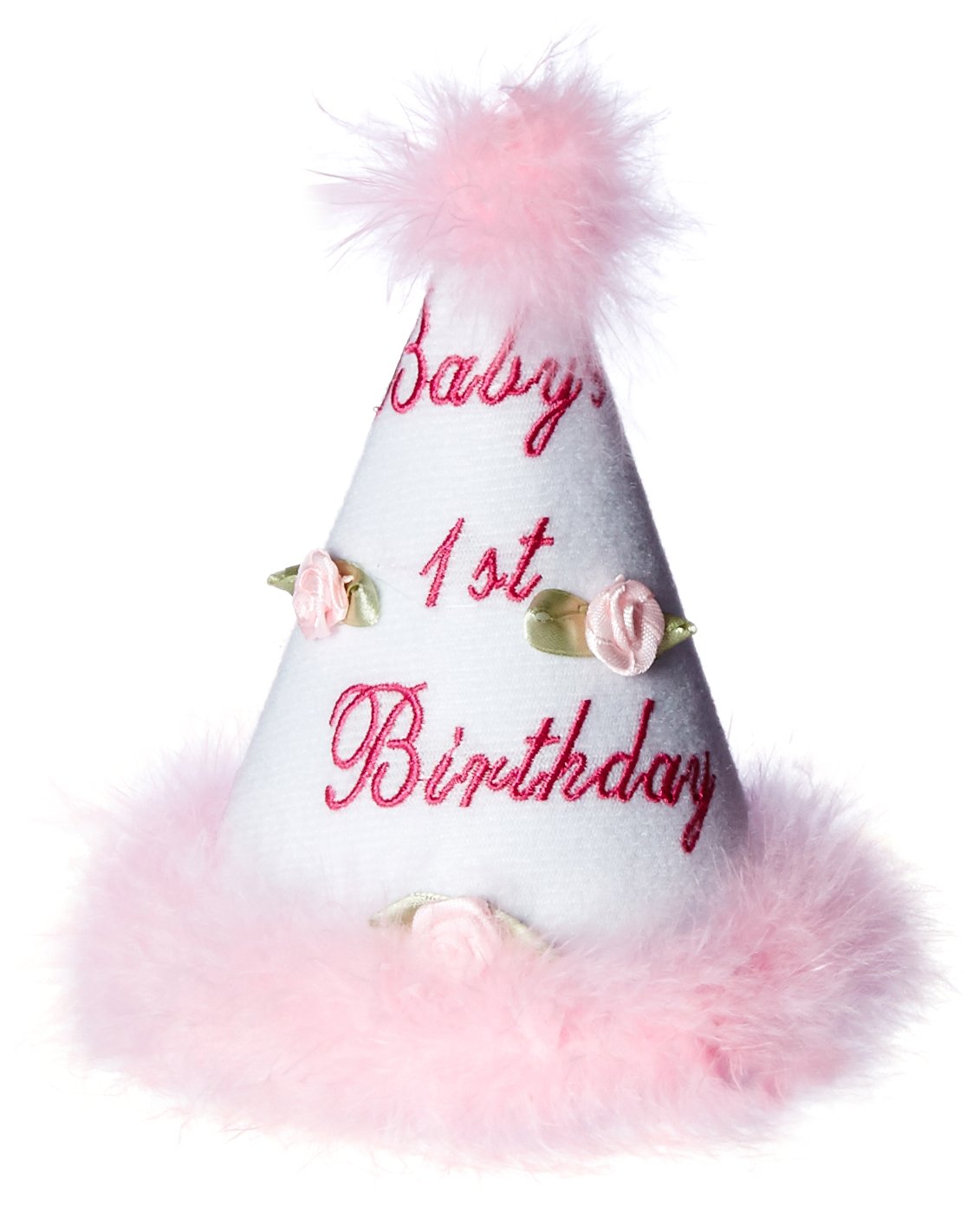 Baby's 1st Birthday Cone Hat - Pink