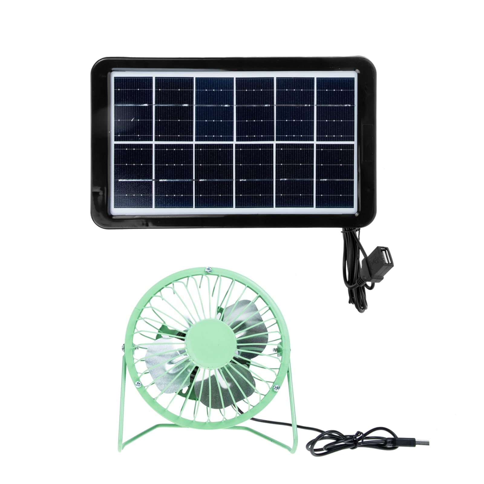 Toddmomy Solarventilator Tragbar mit Solarpanel Solarbetriebener Ventilator für Tisch Luftzirkulator mit Usb-ladefunktion Hübscher Bettventilator mit Klemme für Home Office Zufällige Farbe