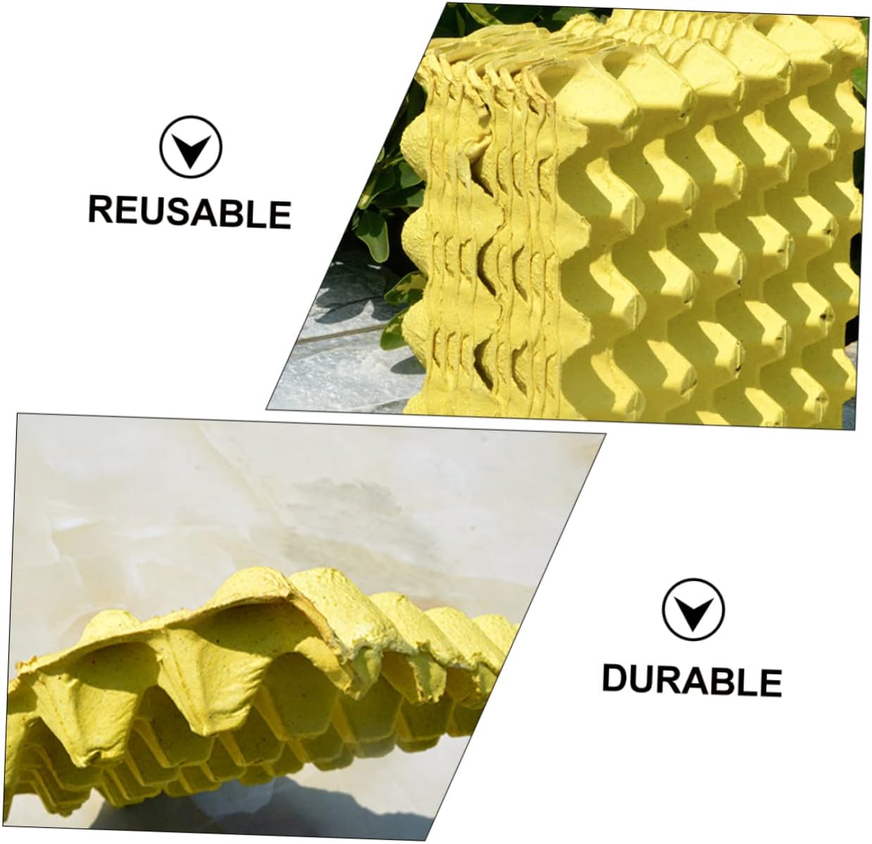 10pcs Egg Storage Rack Egg Cartons Kitchen Holders Sections Safe Eco-friendly Trays Organize Fridge