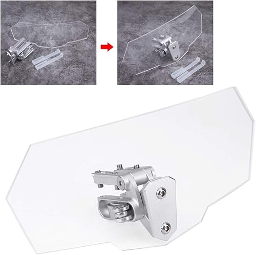 Miniatura 7 de Extensor de parabrisas de motocicleta, reemplazo universal de parabrisas ajustable para Kawasaki/Honda