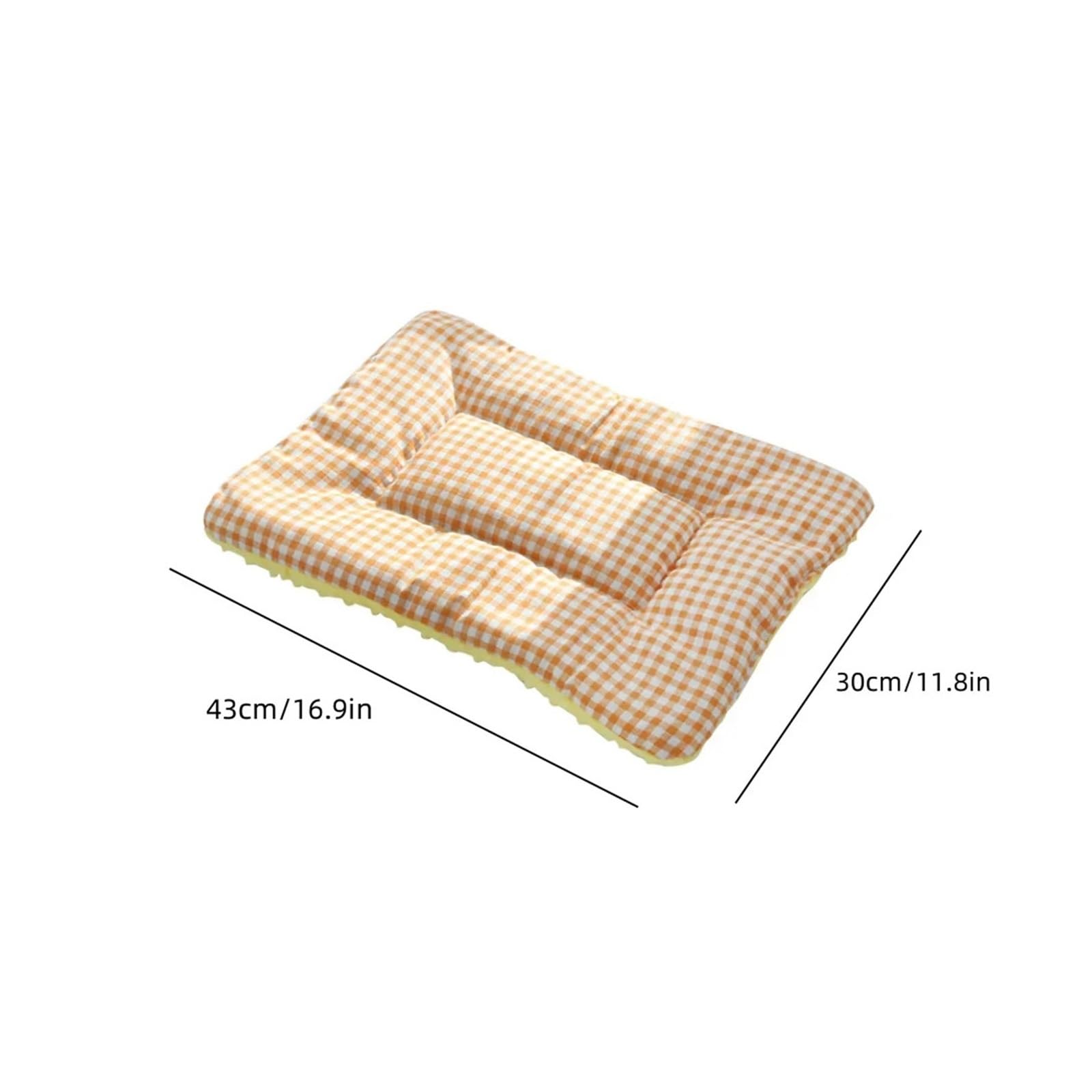 Generisch Hundezubehör, Hundebett, runde Matte, Haustierhaus, Liegewaren for Tiere, Kissen, Sofa(Blue,65x43cm)