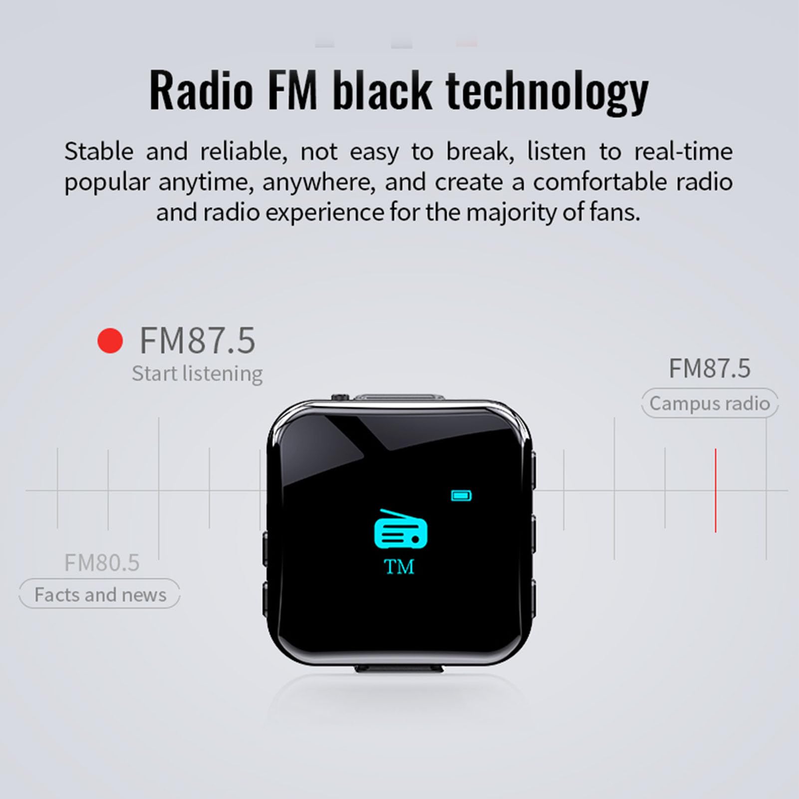 Cocoarm MP3 Player avec Réduction de Bruit HiFi, Synchronisation IA (16G)