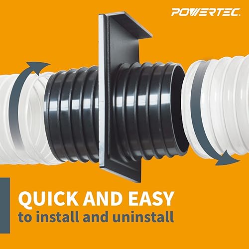 Miniatura 5 de POWERTEC 70192-P2 Puerta de doble rosca de 4 pulgadas, paquete de 2