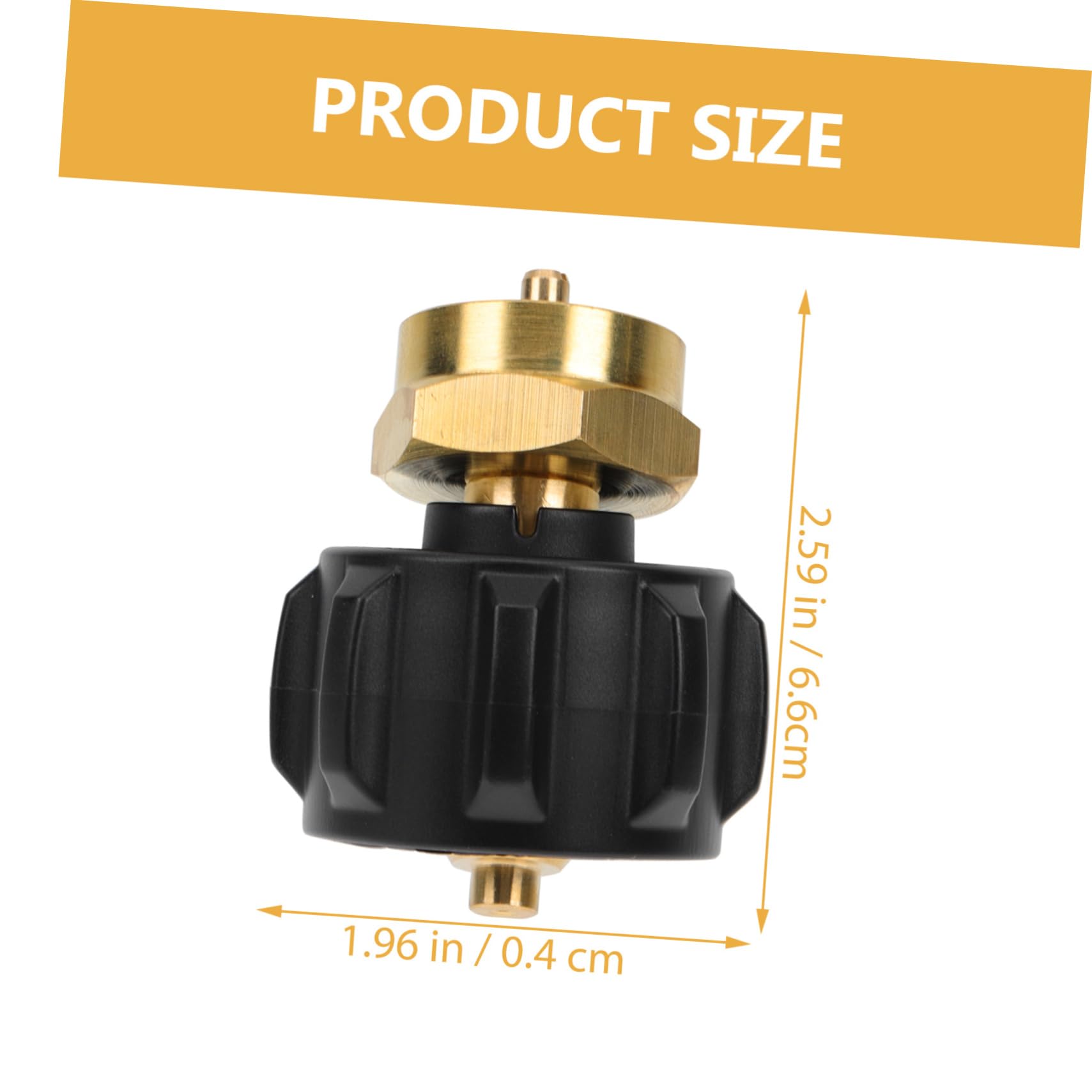 BESPORTBLE Propane Refill Adapter for 1lb Cylinder Quick Connect Gas Coupler Tank Coupler No Tools Needed