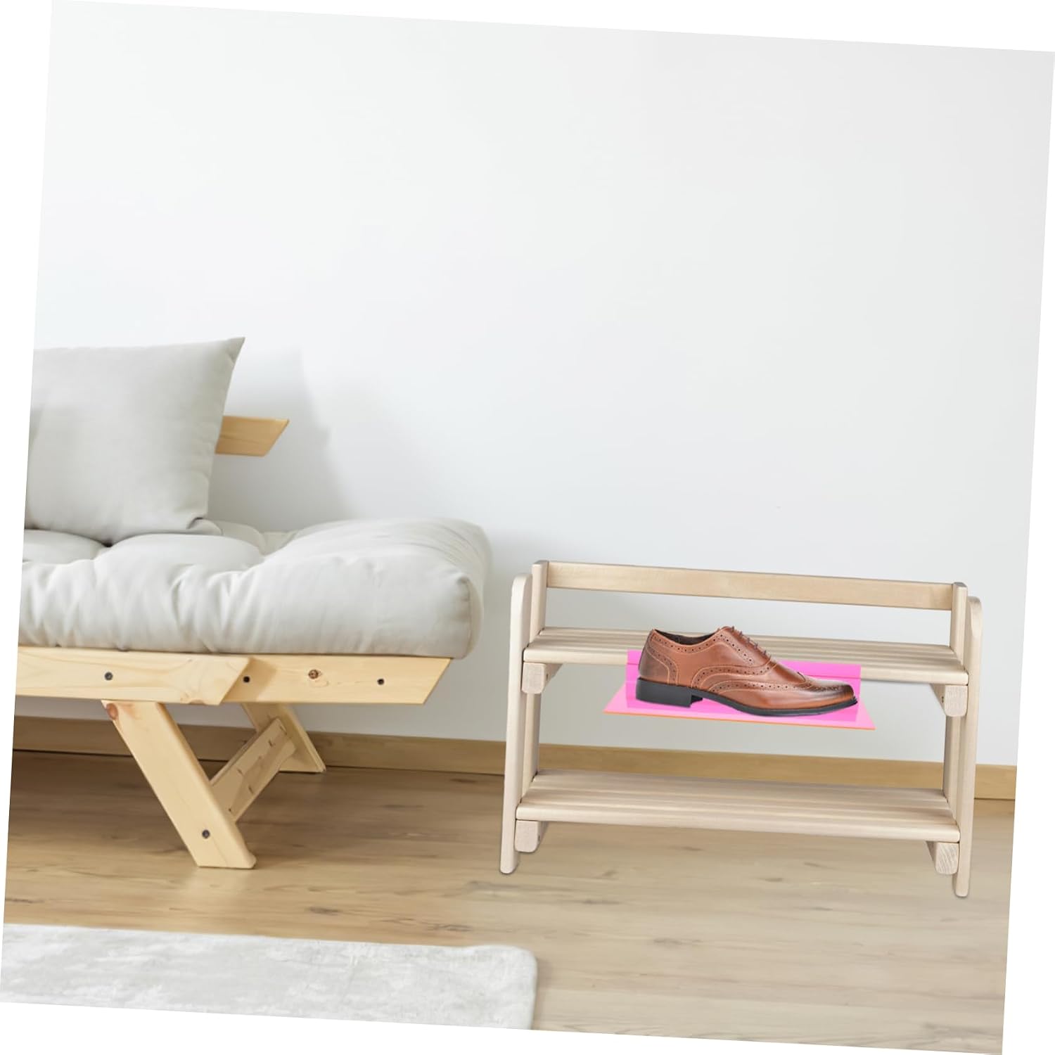 6pcs Slatwall Shoe Display Racks Plastic Holders for Sports Shoes