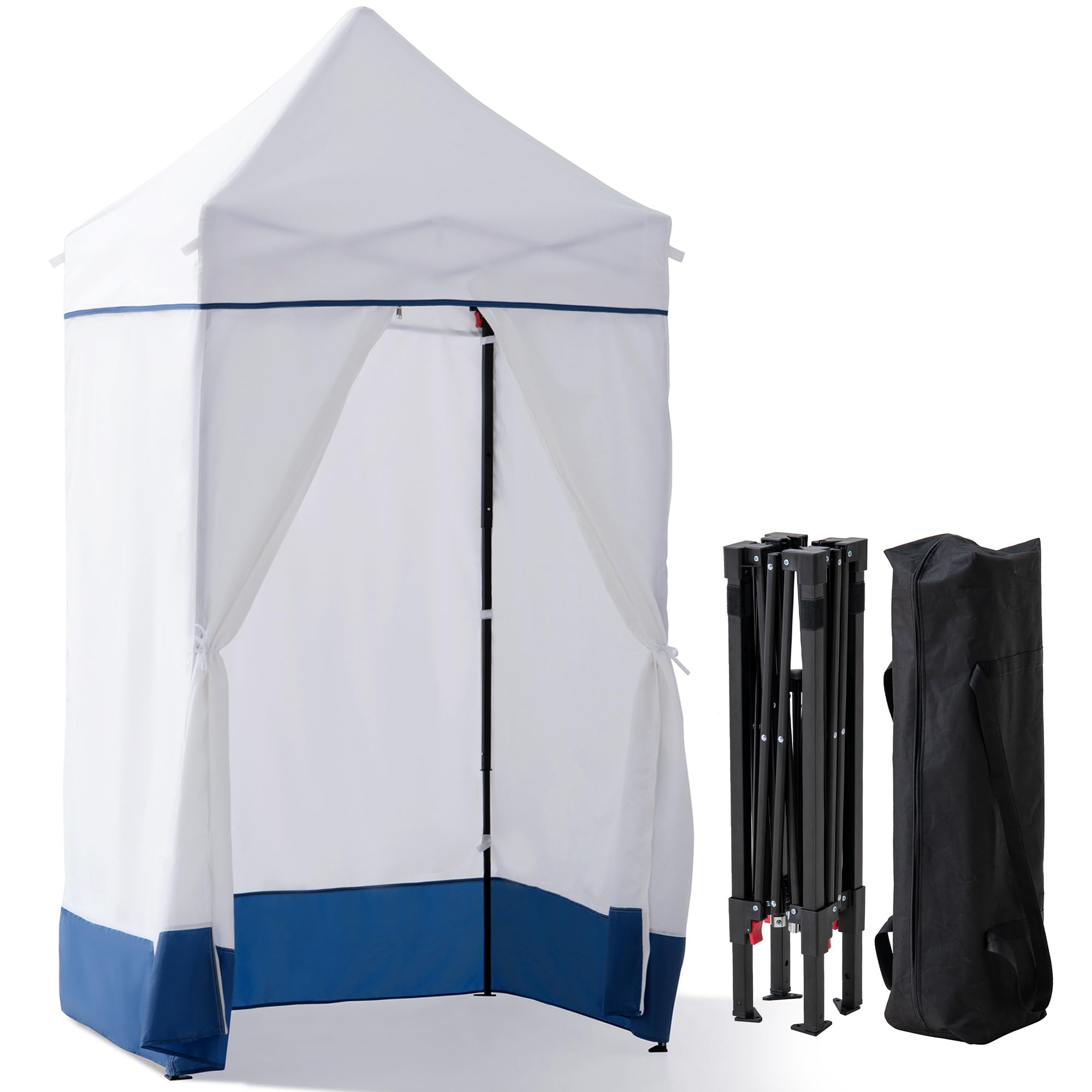 Sunjoy 4 x 4 Pop-Up Canopy Tent, Portable Instant Privacy Changing