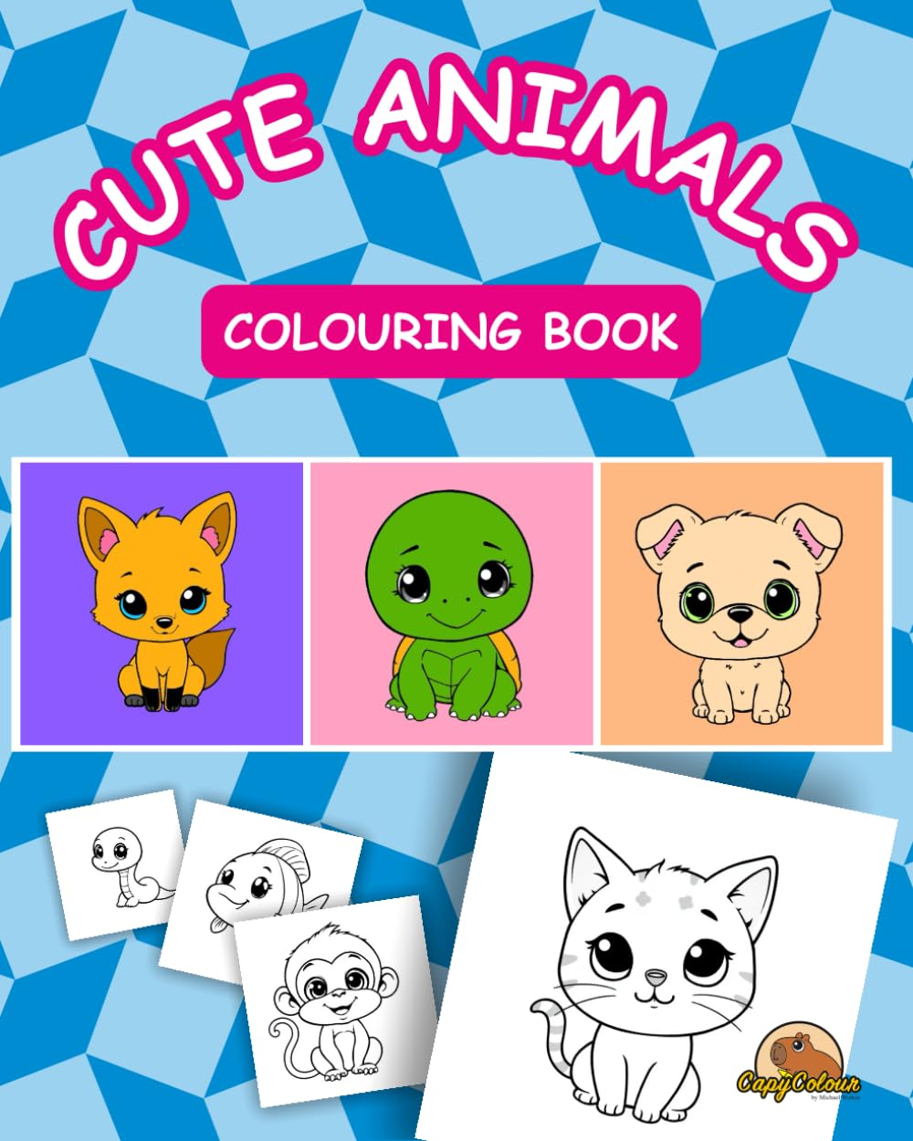 Cute Animals: Colouring Book