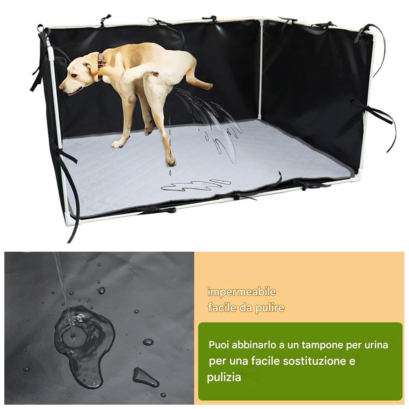 Generico für Töpfchen für Hunde - für Töpfchen waschbar für Welpen, für Indoor-Hundetoilette | zur Vorbeugung von Urinspritzern, leicht zu reinigen, aus
