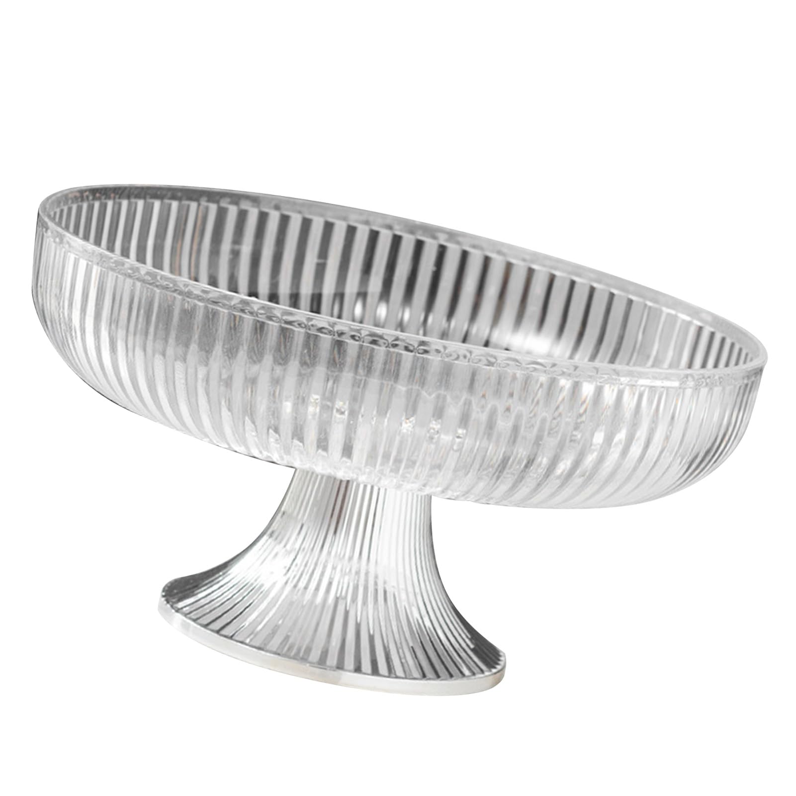 Countertop Fruit Bowl, Multifunctional Fruit Plate Space Saving Vegetable Basket Bowl Fruits Stand for Candy Nuts Fruits Stand Holder Organizer(Transparent)
