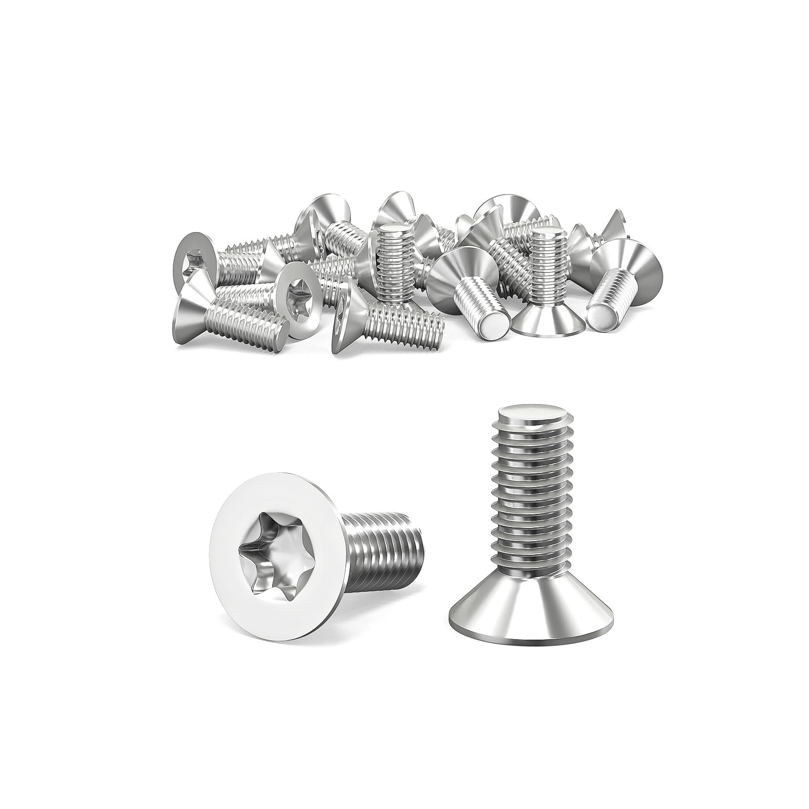 ORTAVA 20 śrub M4 x 10 mm, M4 śruby łbem Torx z stali nierdzewnej 304, śruba z łbem wpuszczanym / Torx (ISR/TX) zgodnie z normą ISO 14581