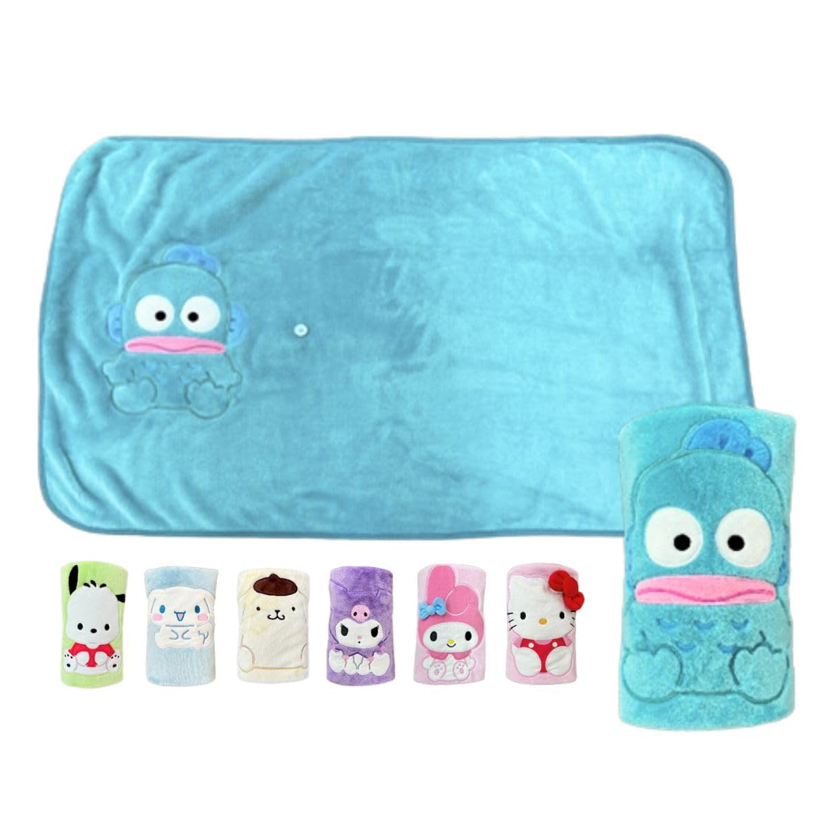 Amazon｜サンリオ(SANRIO) コンパクトひざ掛け ハンギョドン 60×100cm