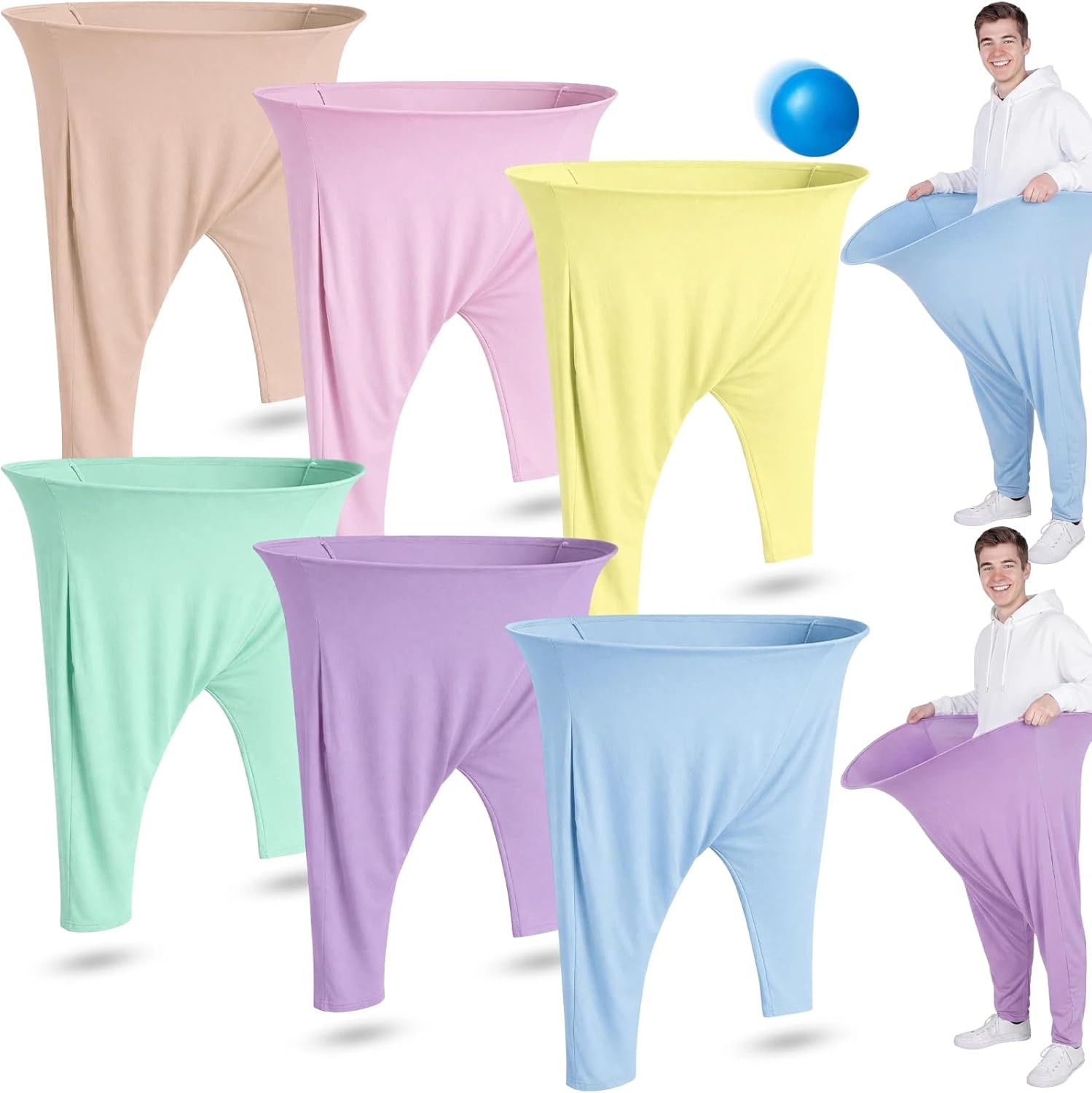 Leitee Giant Granny Pants Yard Game Set - Bulk Stretchy Tossing Game Props for Parties Field Barbecues Camping Adults Men Women Reunions