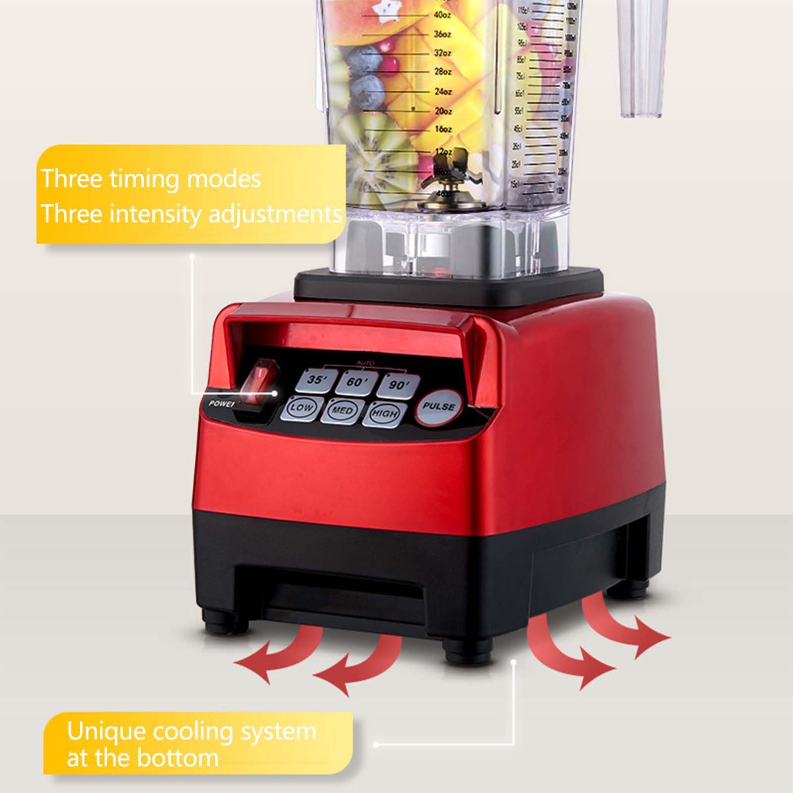 Máquina De Batidos Comercial, Picadora Eléctrica De Alimentos De 1,5 L, Máquina De Batidos Con Sincronización Inteligente, Licuadoras De Encimera Con Escudo De Sonido Silencioso Para Puré, Trituración
