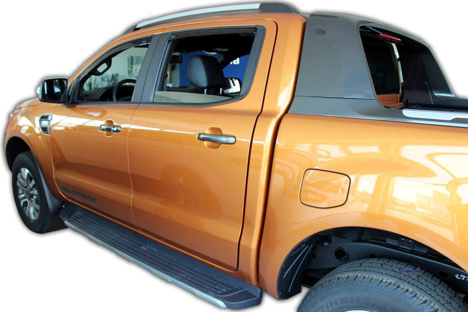 J&J AUTOMOTIVE Windabweiser für Ford Ranger 3 4-Türer 2012-2016 4tlg, Heko Regenabweiser Getönt