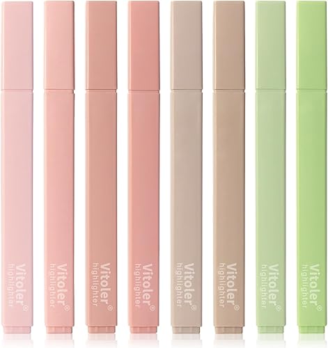 Resaltadores de colores surtidos, 8 marcadores bíblicos que no se corren para diario, suministros de profesor, suministros de oficina