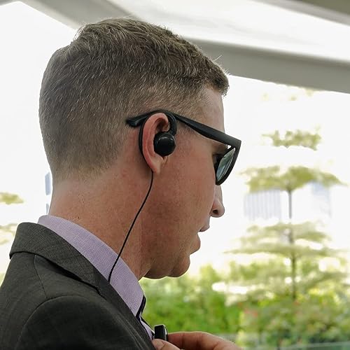 Miniatura 5 de CLP1010 Auricular compatible con Motorola CLP1040 Walkie Talkie Radio de 2 vías con anillo C de un solo cable y micrófono PTT (1 paquete)