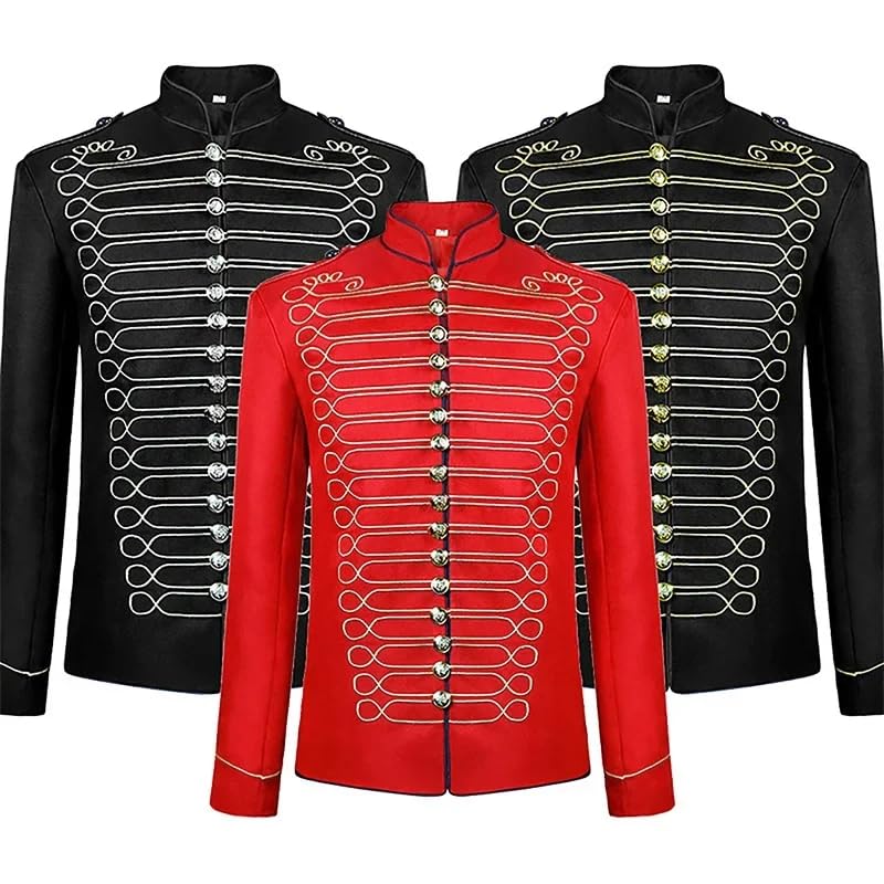 Men's Embroidery Suit Retro Gothic Steampunk Vintage Coat Blazer Jacket for Men2