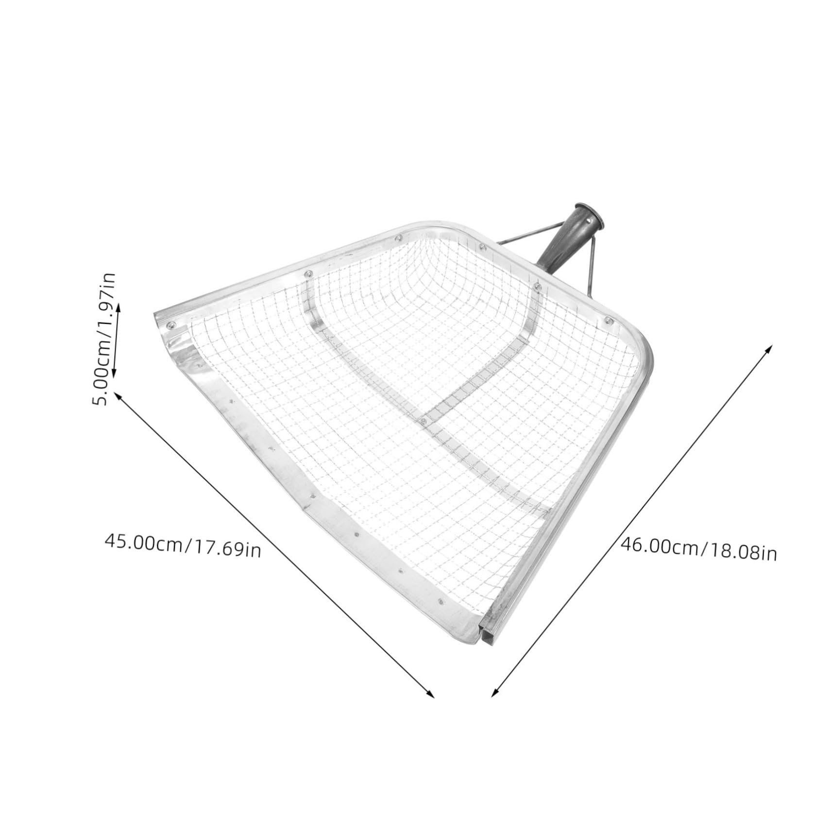 Homoyoyo Pala De Grano De Hierro para Jardín y Agricultura, Pala De Mano Práctica Cedazo De 12 Mm para Recoger Maíz, Tierra y Arena, Herramienta Ligera y Portátil para Huerto y Macetas