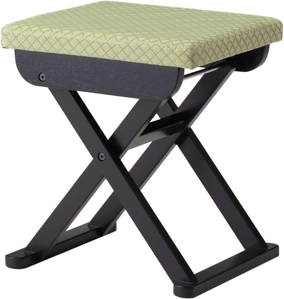 PaletteLife Zen Style Stackable Stool, Japanese Floor Chair, Gold Beige Orange, BC-111FOR