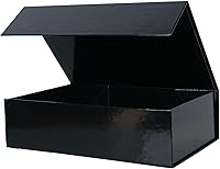 Vista 61 de Aimyoo Caja de regalo plegable azul marino con tapas de cierre magnético 13.8x9x4.3 pulgadas, cajas grandes para propuesta de dama de honor