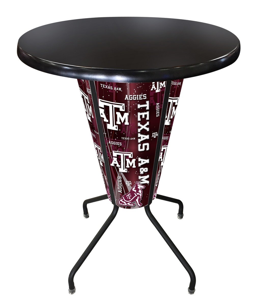 Holland Bar Stool Co. Outdoor/Indoor LED Lighted Texas A&M Pub Table
