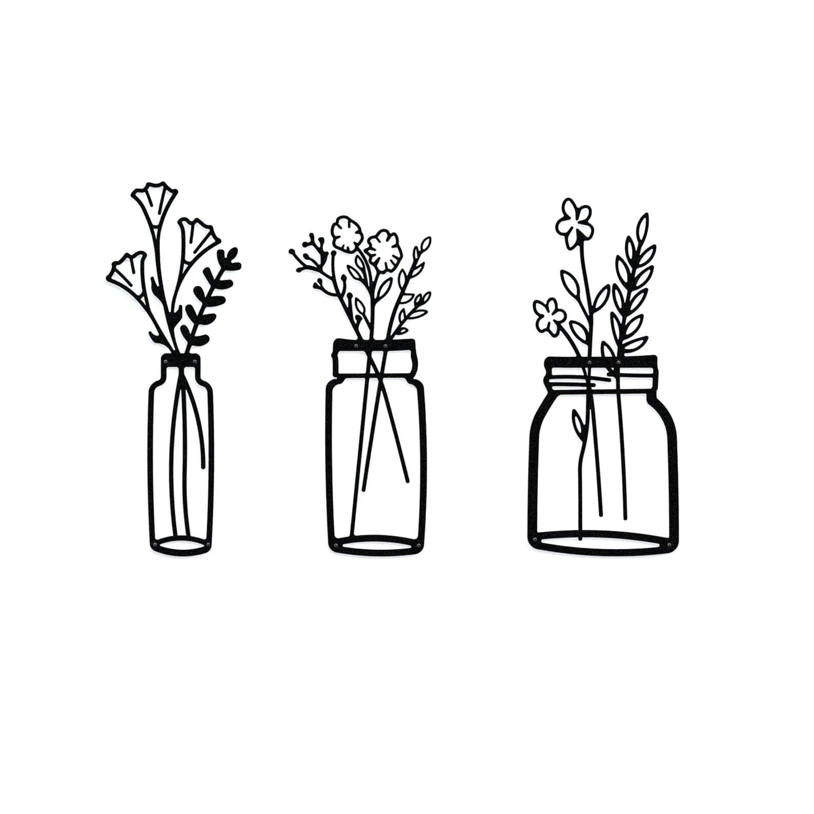 The Season Essentials irodecor Centurian Steampunk Rustic Industrial Wall Clocks and Wall Art Set 17"– Modern Large Metal Wall Clocks and Metal Wall Art Pieces with Roman Numbers – Spring Flowers